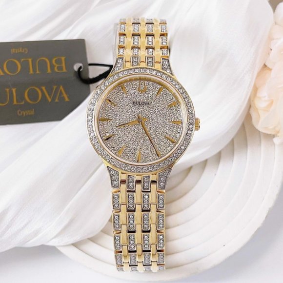 WOW!! Bulova Women's Two Tone Diamond Watch - Picture 2 of 8